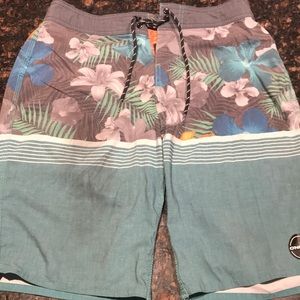Floral swim trunks